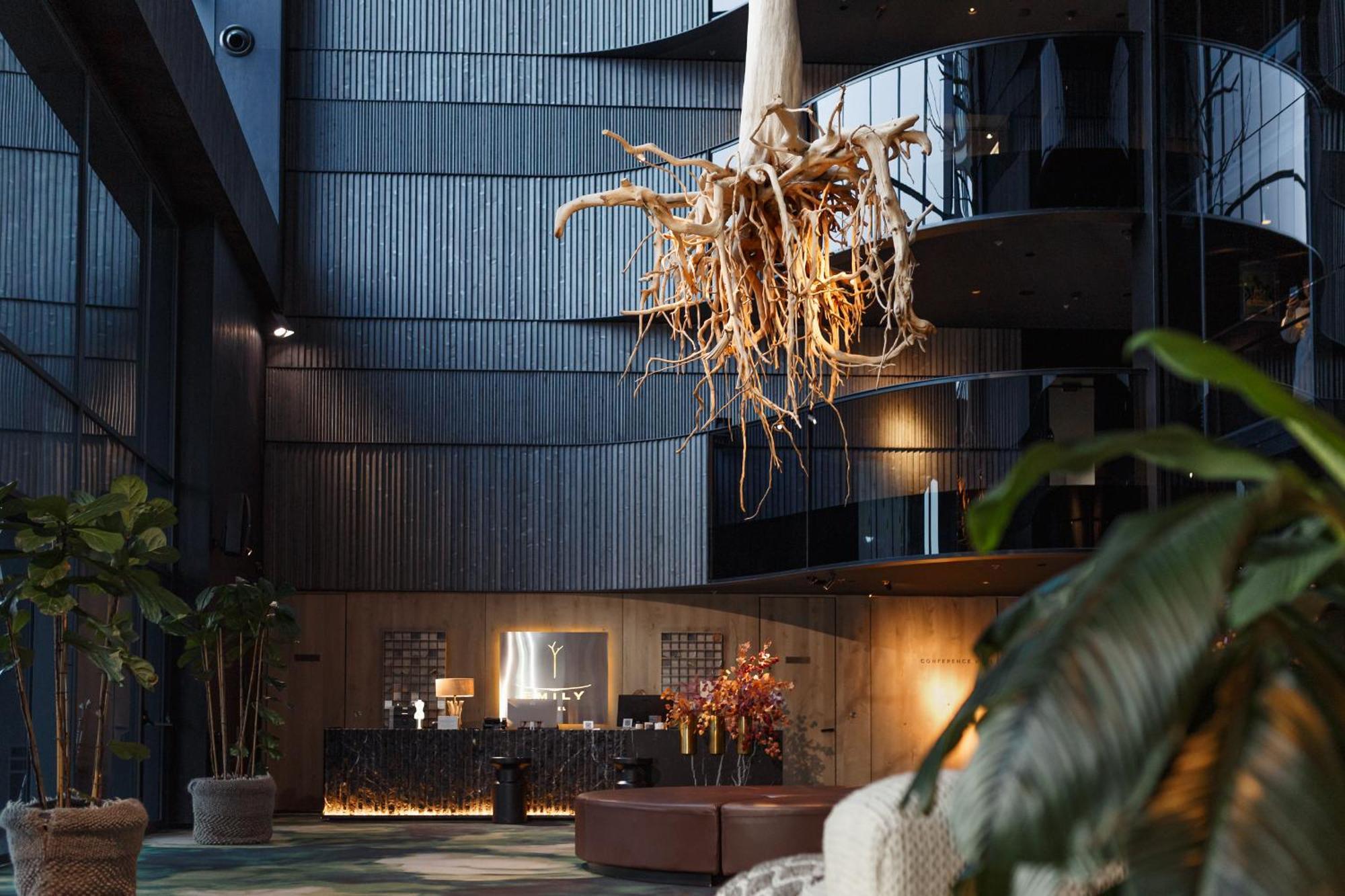 Emily Resort Lviv Bagian luar foto The lobby of the hotel