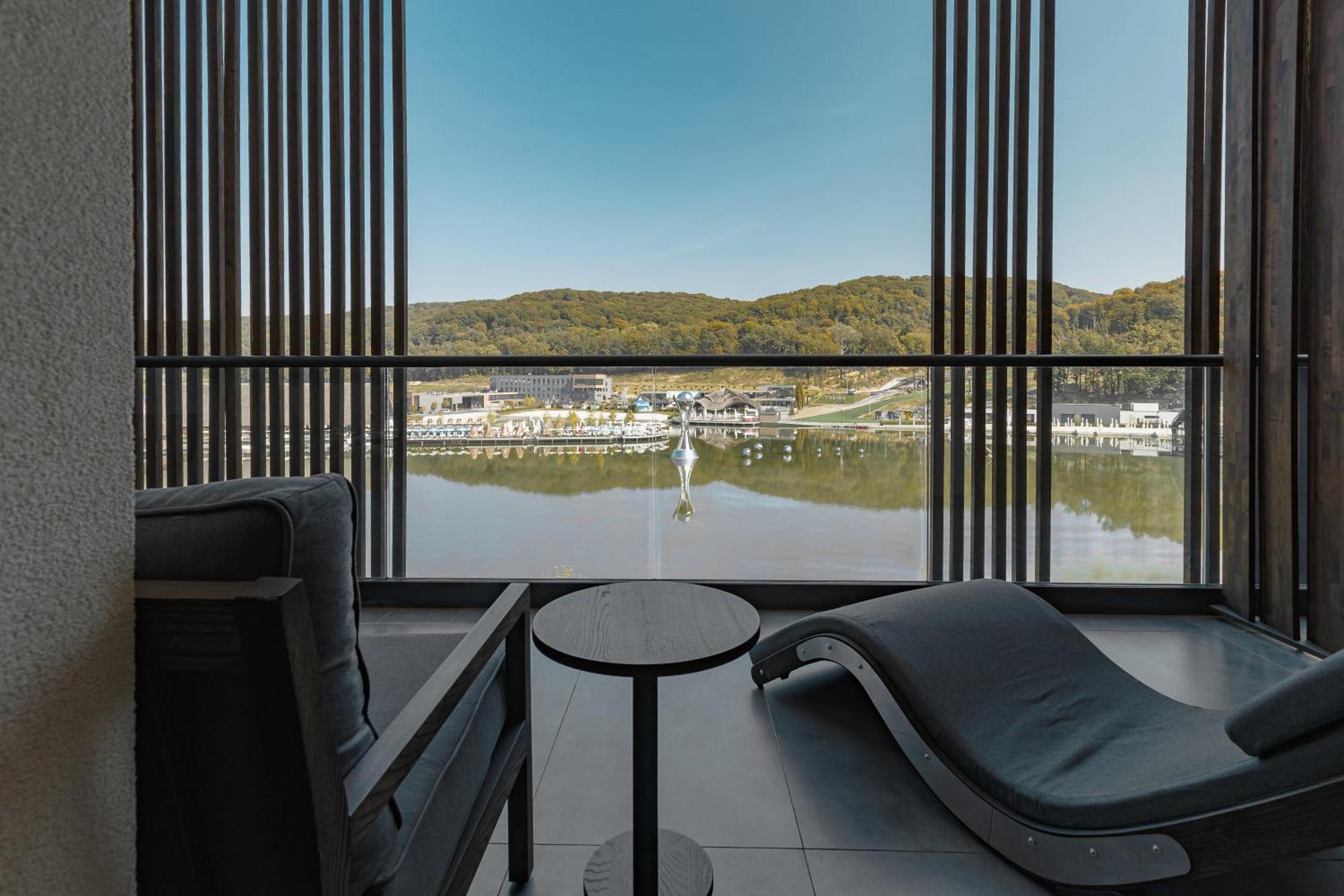 Emily Resort Lviv Bagian luar foto View from the hotel